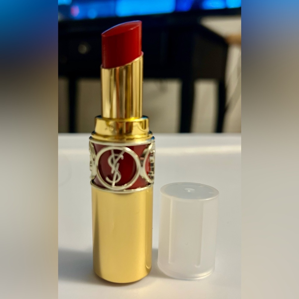 Yves Saint Laurent Rouge Volupté Shine Lipstick - bold Red- tester